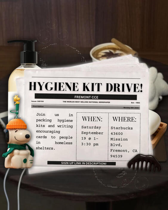 09.19.26 Hygiene Kit Drive Fremont, CA